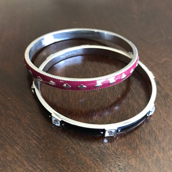 Lia Sophia Bracelets (Set of 2) Black/Red SM